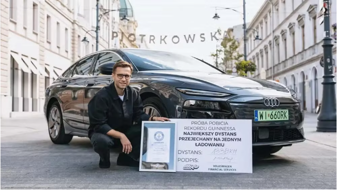 Xe điện Audi A6 lập kỷ lục chạy 1.338 km sau một lần sạc pin